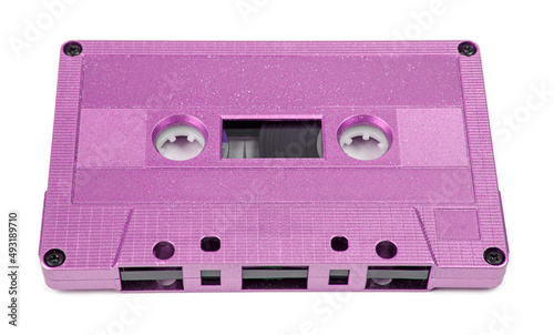 Audio cassette isolated on the white background