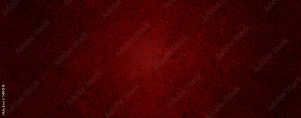Hard Grained Distressed Concrete Cement Dark Red Texture Abstract Background