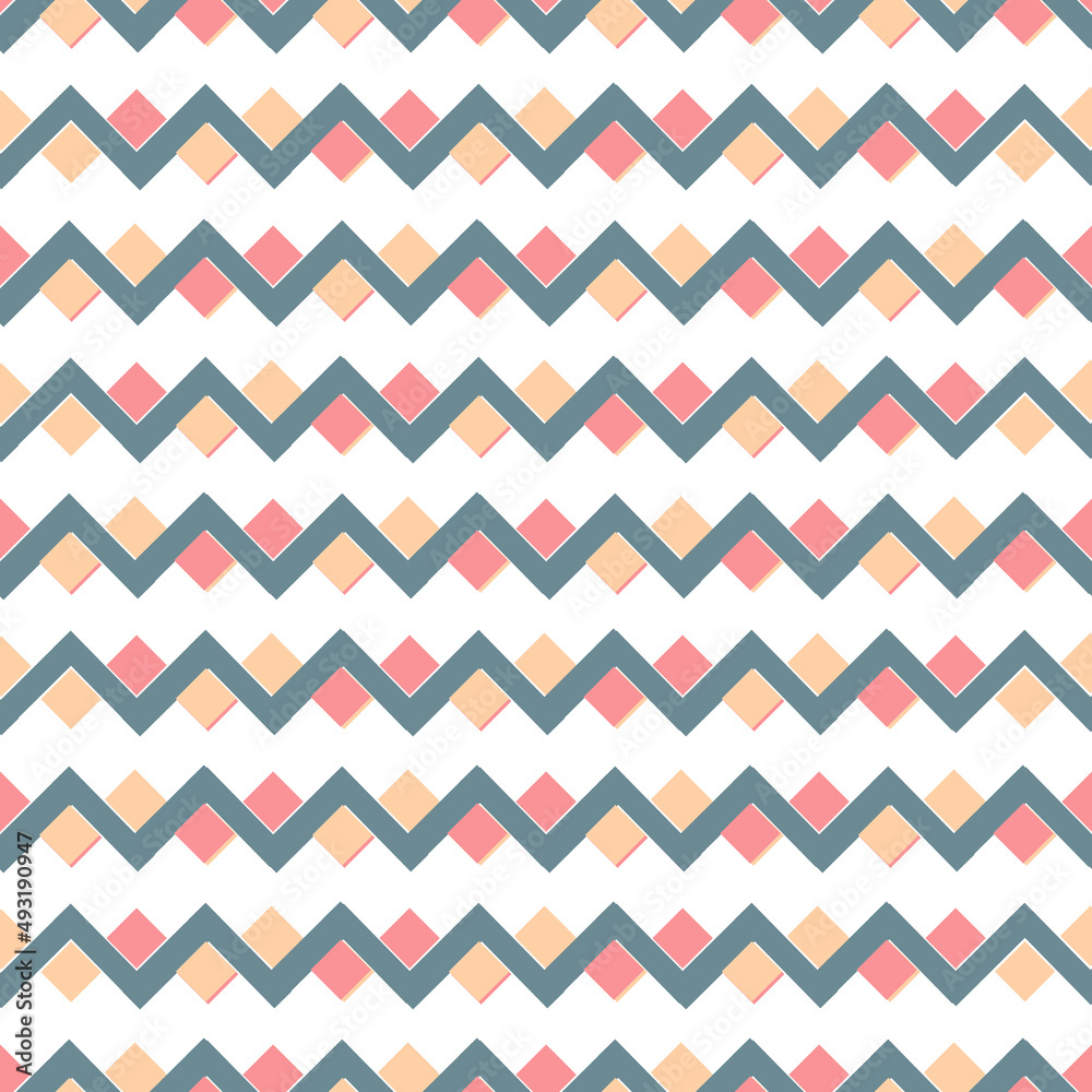 Seamless pattern with ethnic patterns in boho style in gentle colors. Tile pattern. Ethnic style of carpet and wallpaper. Seamless pattern with ethnic patterns in boho style in gentle colors. Tile pattern. Ethnic style of carpet and wallpaper.