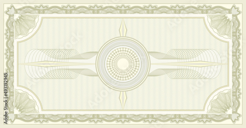 Vector template guilloche pattern protection for documents