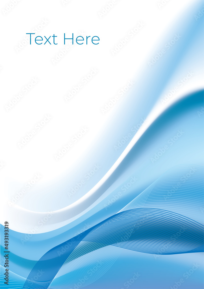 Naklejka premium Abstract wave background for design