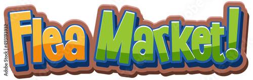 Flea Market typography design
