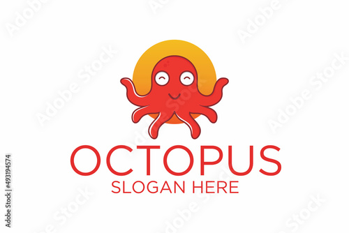 Obraz na płótnie octopus logo. premium vector w salonie