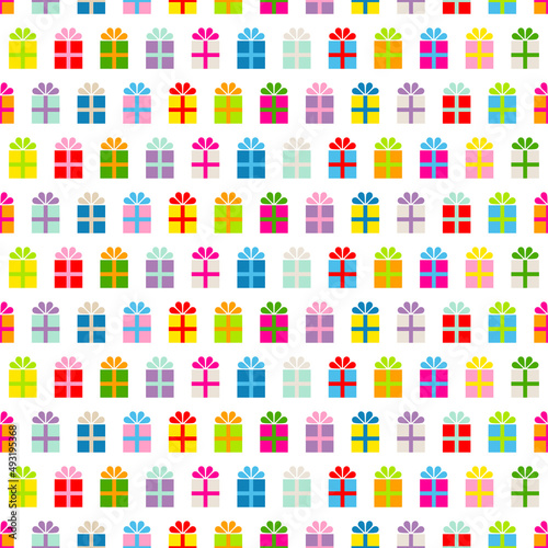 Endlosmuster Grafische Bunte Geschenke