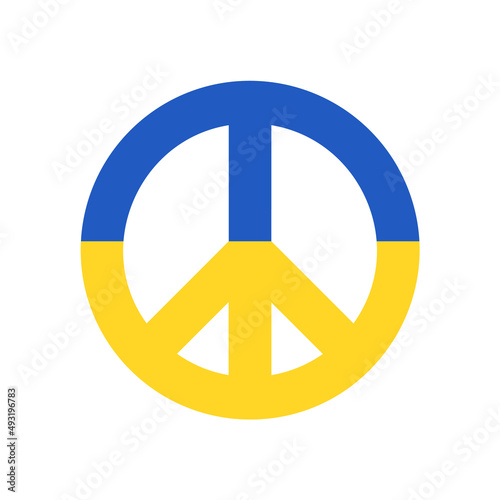 Peace Symbol - For Peace in Ukraine - Stop War in Ukraine