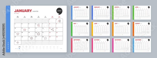 Calendar 2022 month schedule. Warning, Stars and Delivery time minimal line icons. Ranking star, Teamwork, Search employee icons. Share, 5g internet, Cardboard box web elements. Vector photo