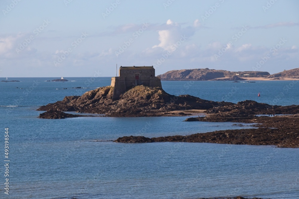 old castle on the coast