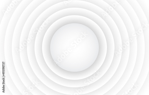 Abstract Circle white minimal gradient papercut background © Sunday Best