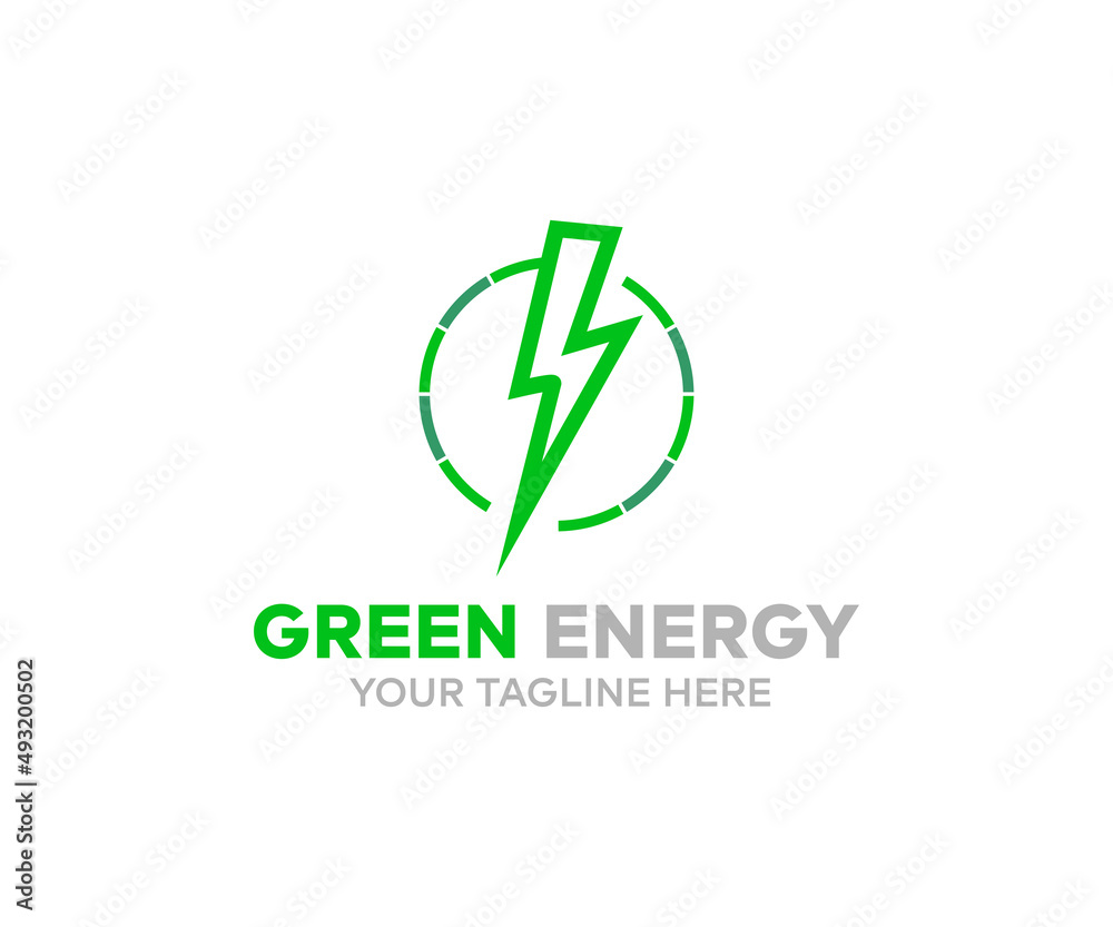 Green energy logo design. Eco green energy vector design and illustration. Green energy logo design. Eco green energy vector design and illustration.