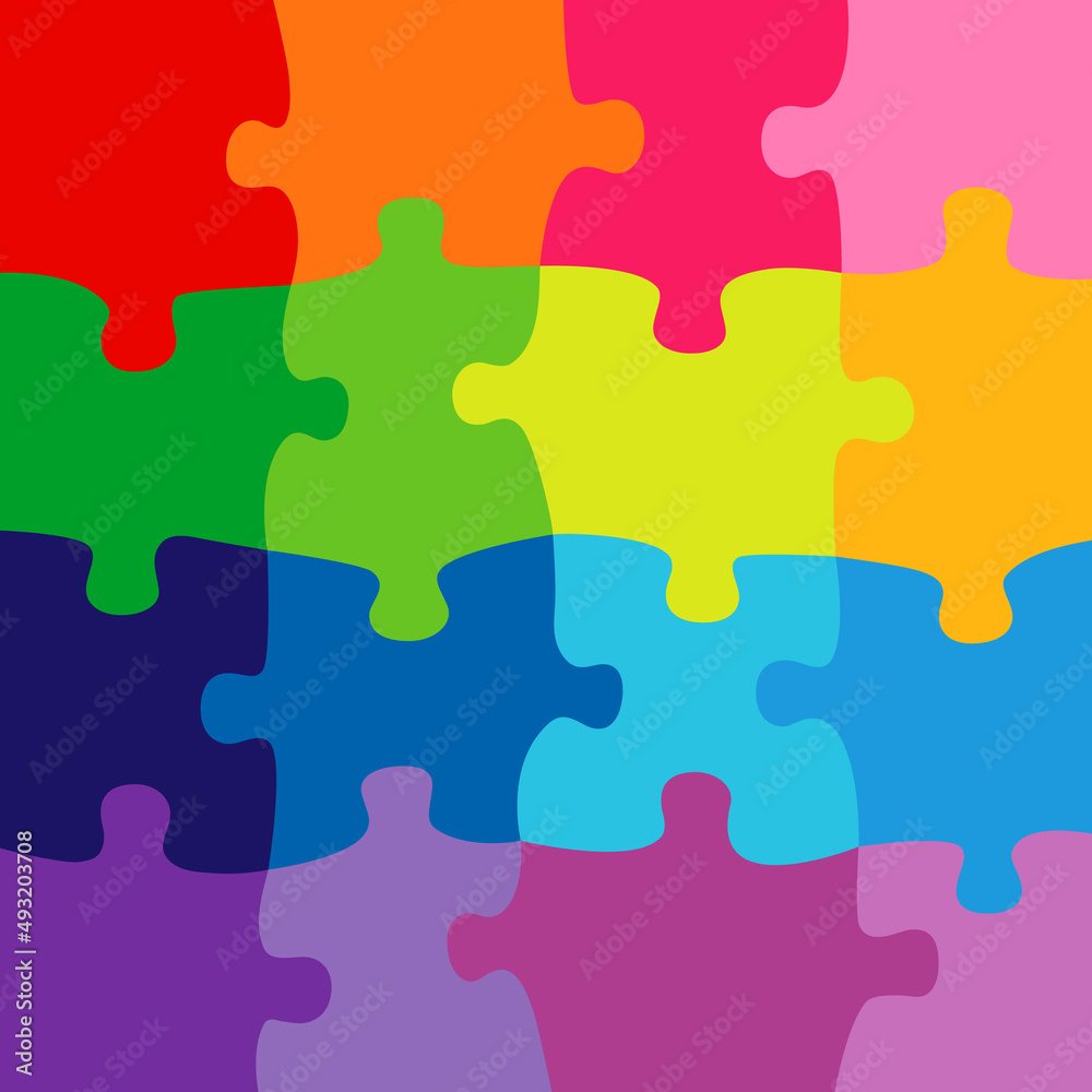 Set of colorful puzzles. Puzzle sketch. 16 pieces as 4 by 4. Creative bg concept. Isolated abstract graphic design template. Cut out elements. Coloured pattern. Sixteen parts. Background idea. Set of colorful puzzles. Puzzle sketch. 16 pieces as 4 by 4. Creative bg concept. Isolated abstract graphic design template. Cut out elements. Coloured pattern. Sixteen parts. Background idea.