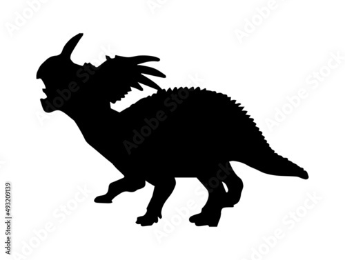 Styracosauru  , dinosaur on isolated background . © meen_na
