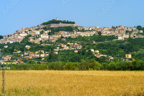 Alatri, historic town in Frosinone province, Italy, by morning