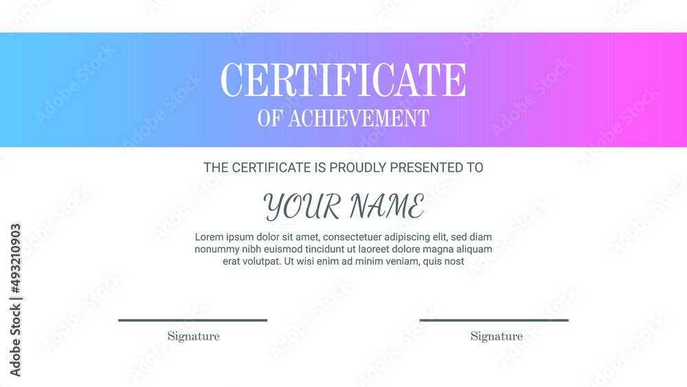 Certificate of appreciation design template vector