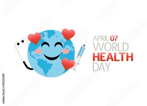 vector graphic of world health day good for world health day celebration. flat design. flyer design.flat illustration.