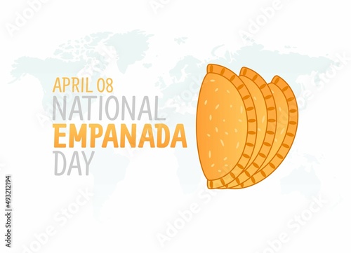 vector graphic of national empanada day good for national empanada day celebration. flat design. flyer design.flat illustration. photo