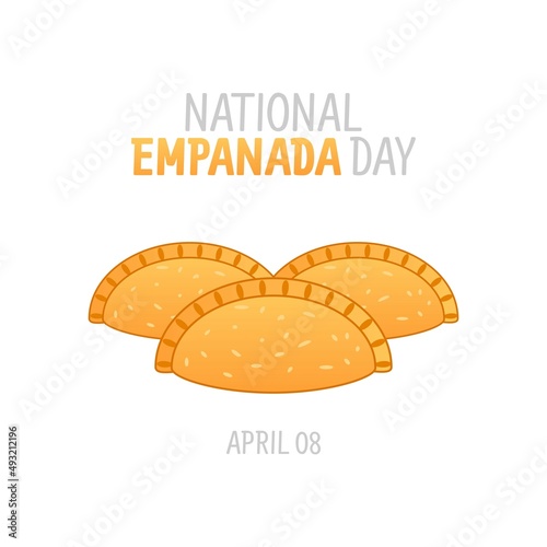 vector graphic of national empanada day good for national empanada day celebration. flat design. flyer design.flat illustration.