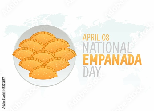 vector graphic of national empanada day good for national empanada day celebration. flat design. flyer design.flat illustration.