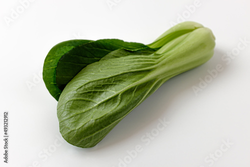 bok choy on a white background