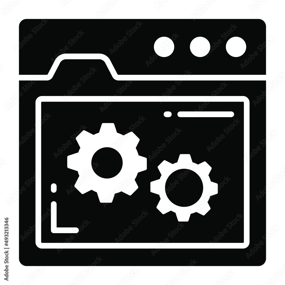 web setting vector icon. Illustration for graphic and web design. web setting vector icon. Illustration for graphic and web design.