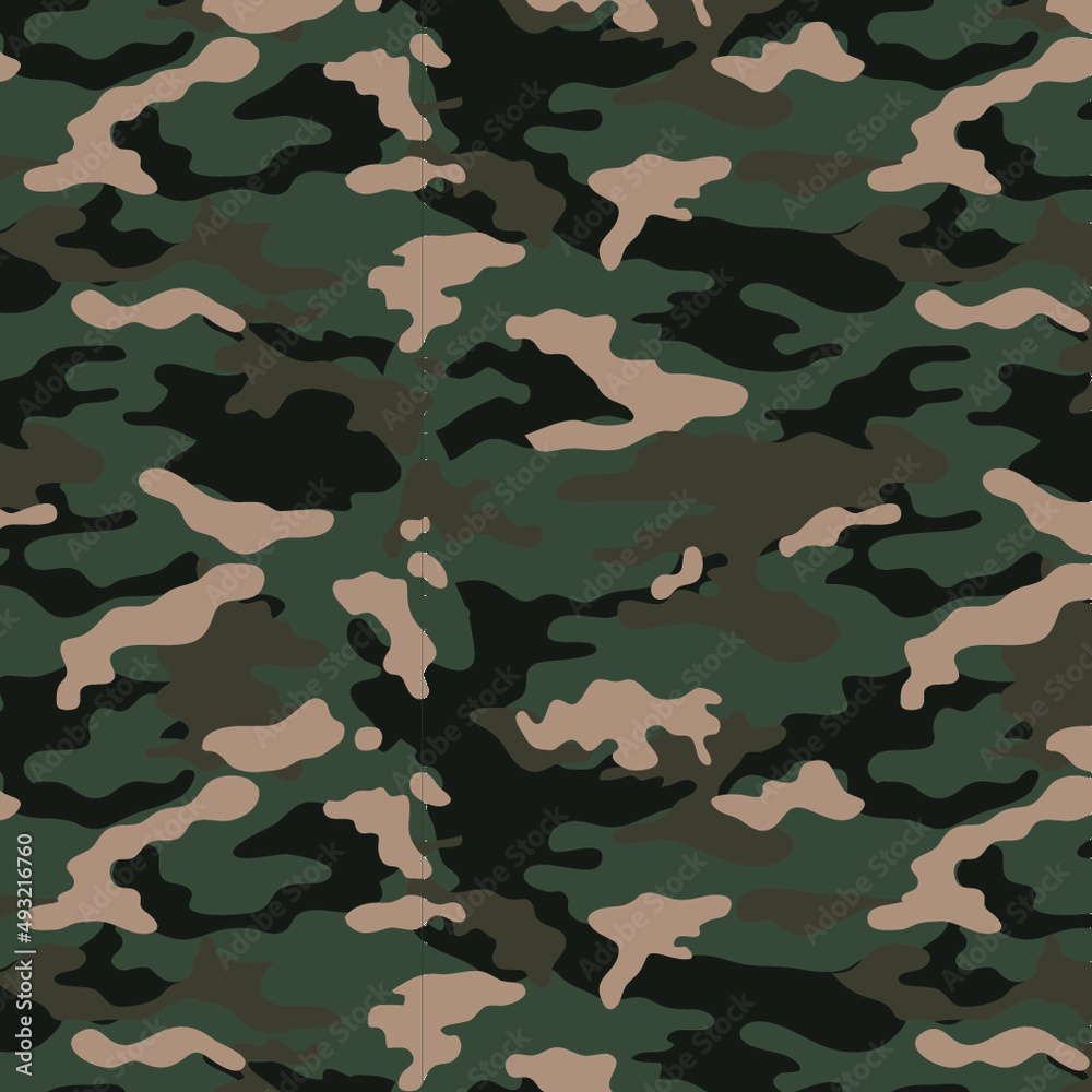 Seamless Fatigue Camouflage Seamless Fatigue Camouflage