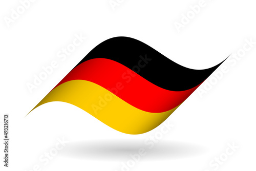 National tricolor ribbon of Germany