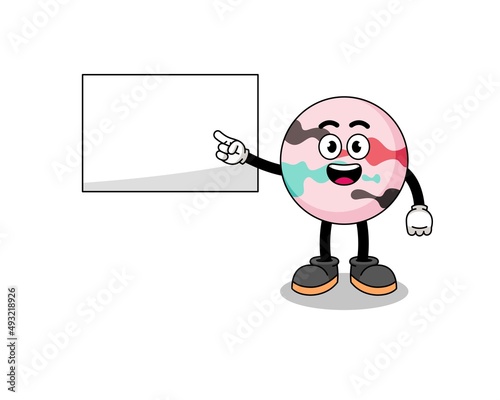 bath bomb illustration doing a presentation