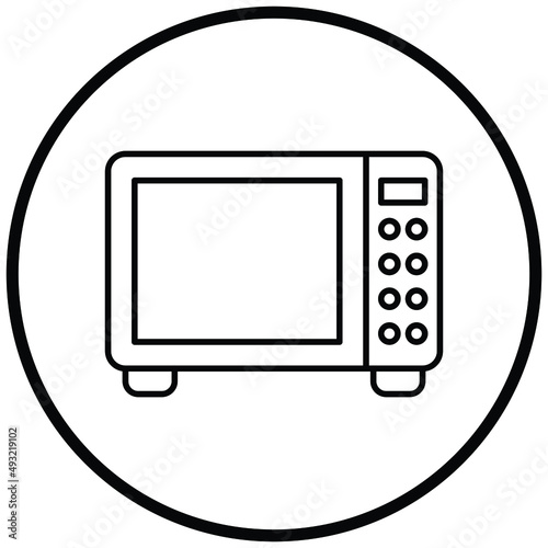 Vector Design Microwave Owen Icon Style