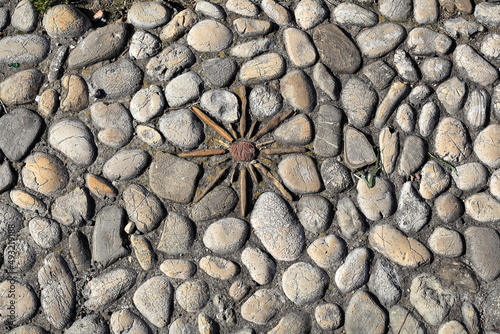 Pavimento con ciottoli - Roma