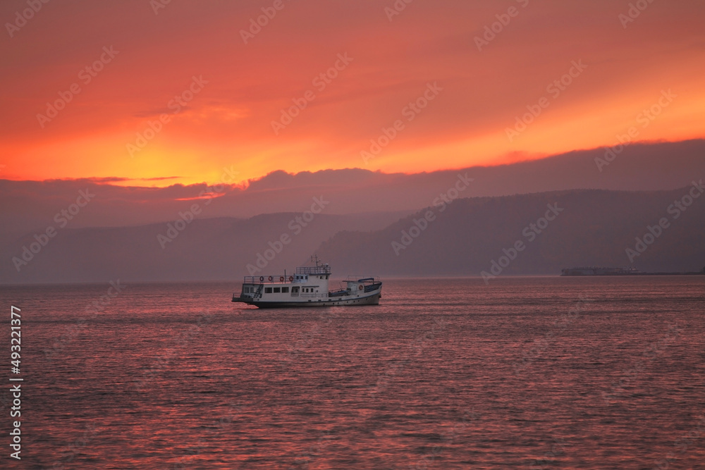 Lake Baikal in Listvyanka. Irkutsk oblast. Russian Lake Baikal in Listvyanka. Irkutsk oblast. Russian