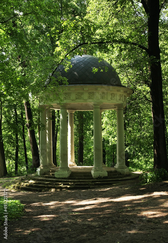 Venus temple pavilion in old park. Sukhanovo homestead. Moscow region. Russia photo