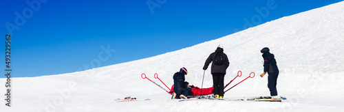 intervention sur blessé au ski