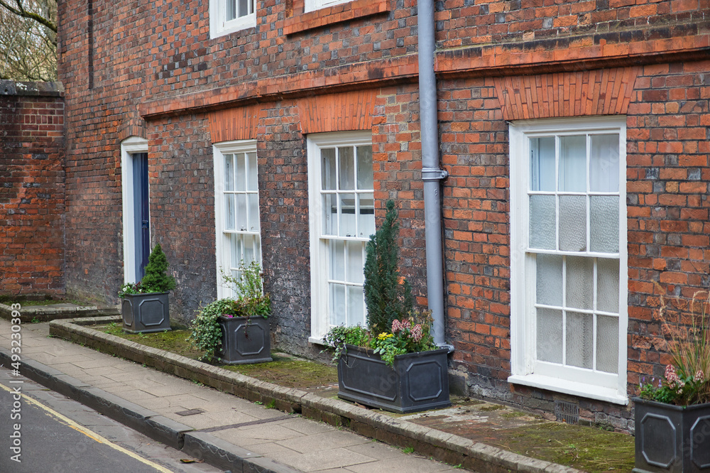 Residential Luxury Homes Facade in Downtown London