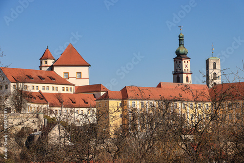 Sulzbach-Rosenberg; Blick von Süden zum Sulzbacher Schloss mit St. Marien und Christuskirche im Hintergrund photo