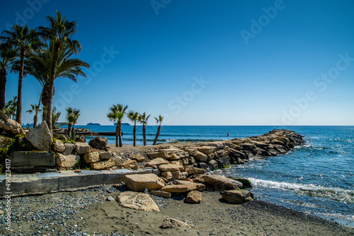 Limassol / Cyprus Beach Walk way Sun 