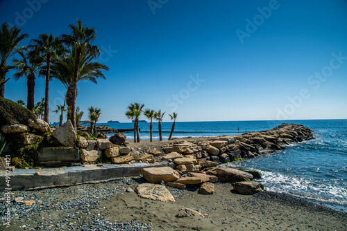 Limassol / Cyprus Beach Walk way Sun 