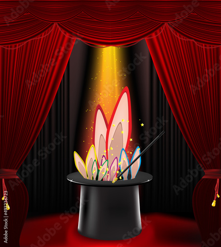 Focus perfomance illustration vector illustration