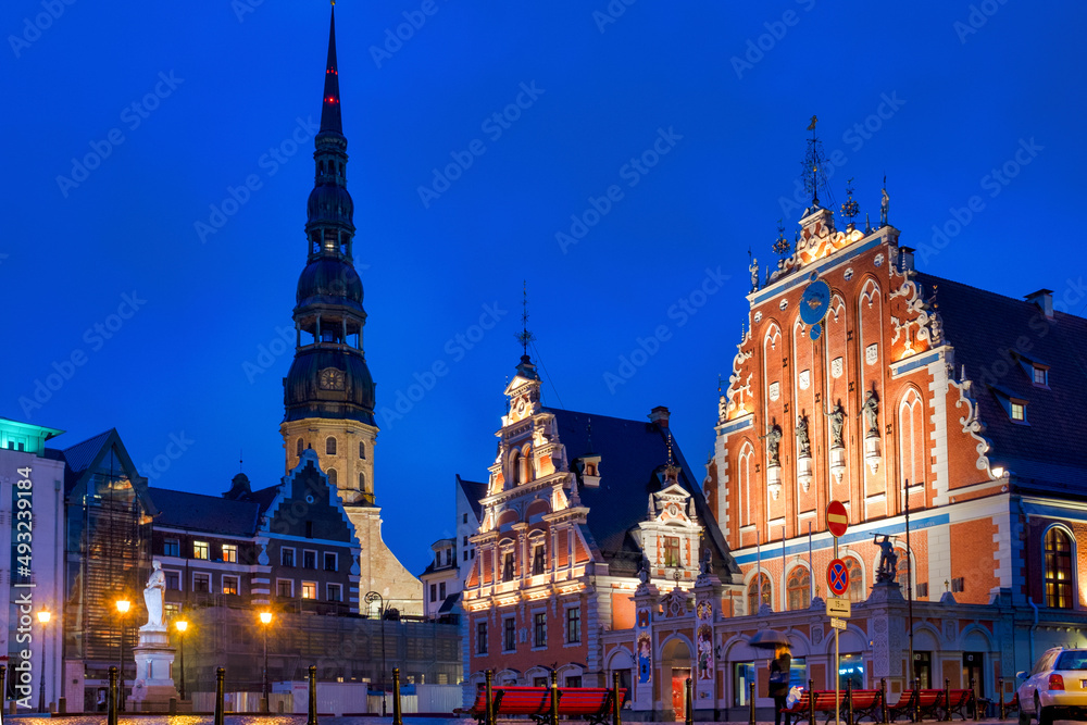 Obraz premium Town hall square