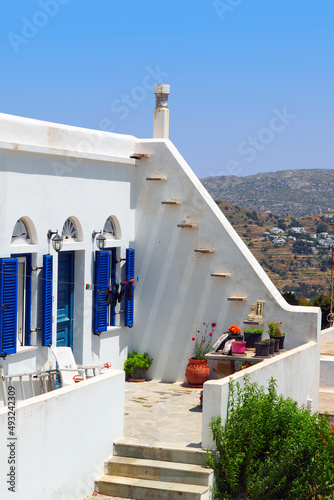 In the Cyclades, in the heart of the Aegean Sea, Tinos is an island with many dovecotes scattered throughout its varied landscape. These dovecotes are very characteristic of the local architecture