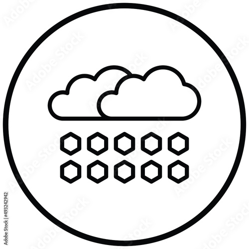 Vector Design Hail Icon Style