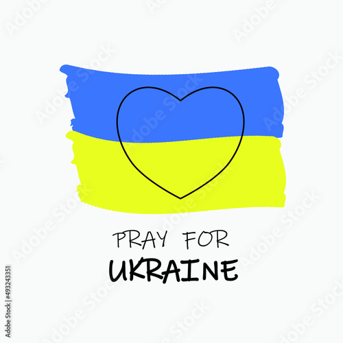 Support Ukraine banner of vector illustration 