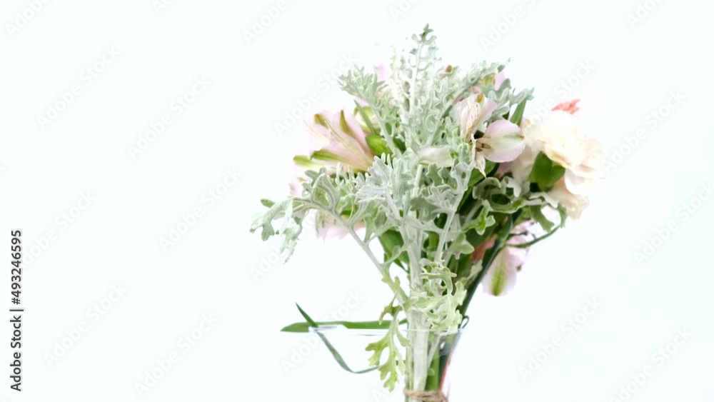 flowers in vase close up flowers in vase close up