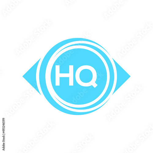 hq letter logo design on black background. hq creative initials letter logo concept. hq letter design.