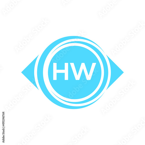 hw letter logo design on black background. hw creative initials letter logo concept. hw letter design.