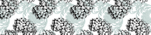 Floral seamless pattern, wallpaper, wrapping design. Vector.