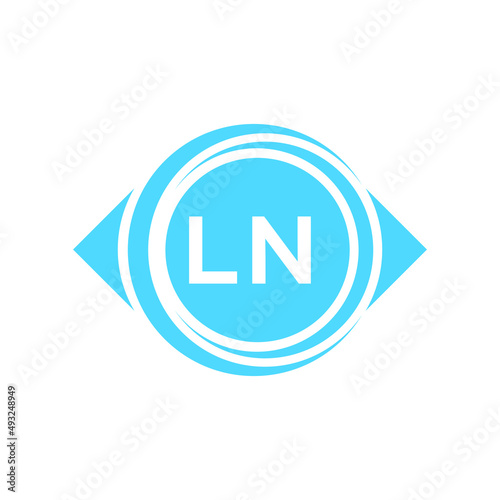 Free Download ln letter logo design on black background. ln creative initials letter logo concept. ln letter design. - GFXLoad
