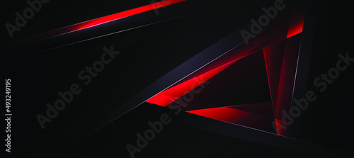 abstract background and  red background red frame and polygon 