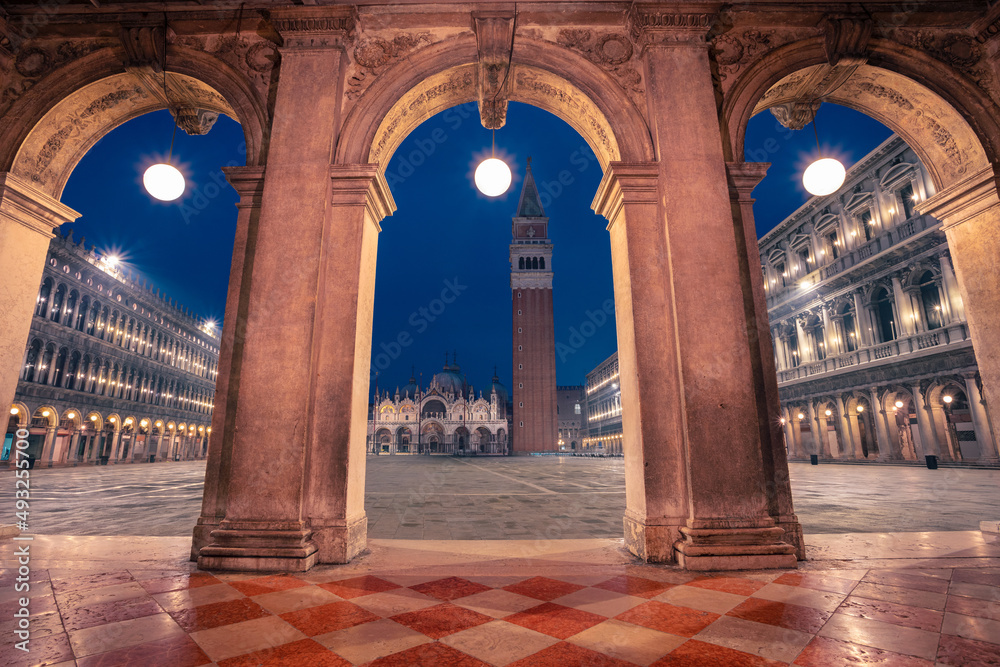 Venice, Italy. Cityscape image of St. Mark's square in Venice, Italy at sunrise.
