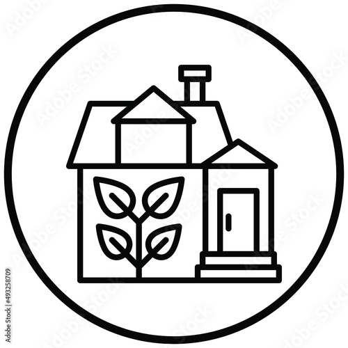 Vector Design Eco House Icon Style
