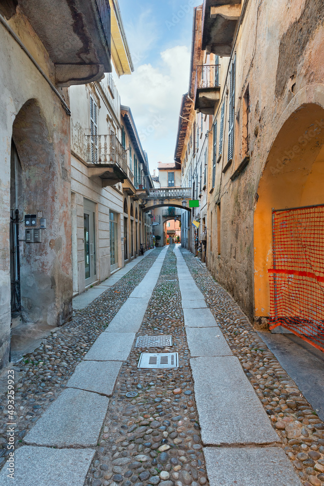 beautiful streets of Orta San Giulio city