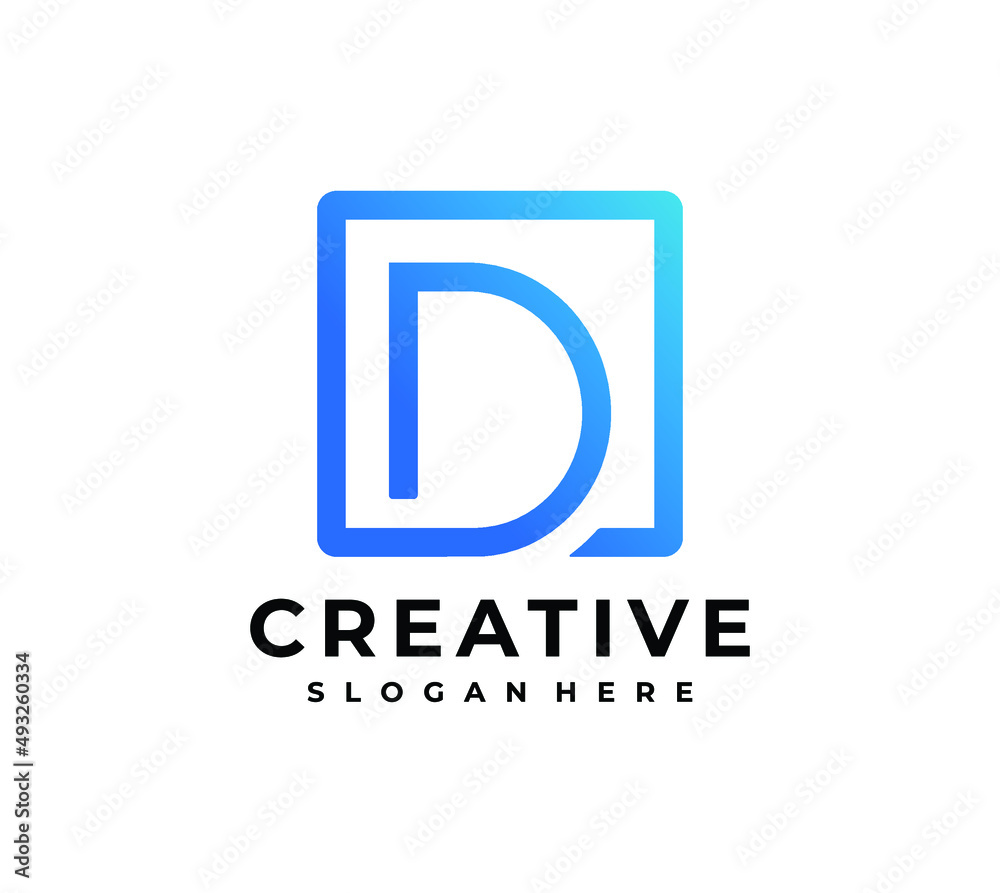 Letter D Square Logo Design Inspiration Letter D Square Logo Design Inspiration